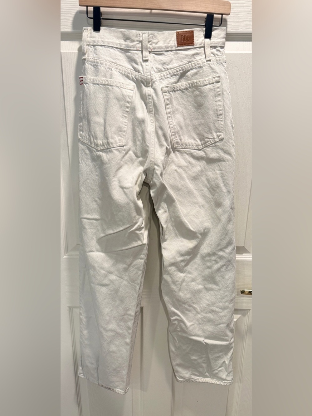 BDG Urban Outfitters High Waisted Baggy Jeans Ivory White 28 - Picture 6 of 11